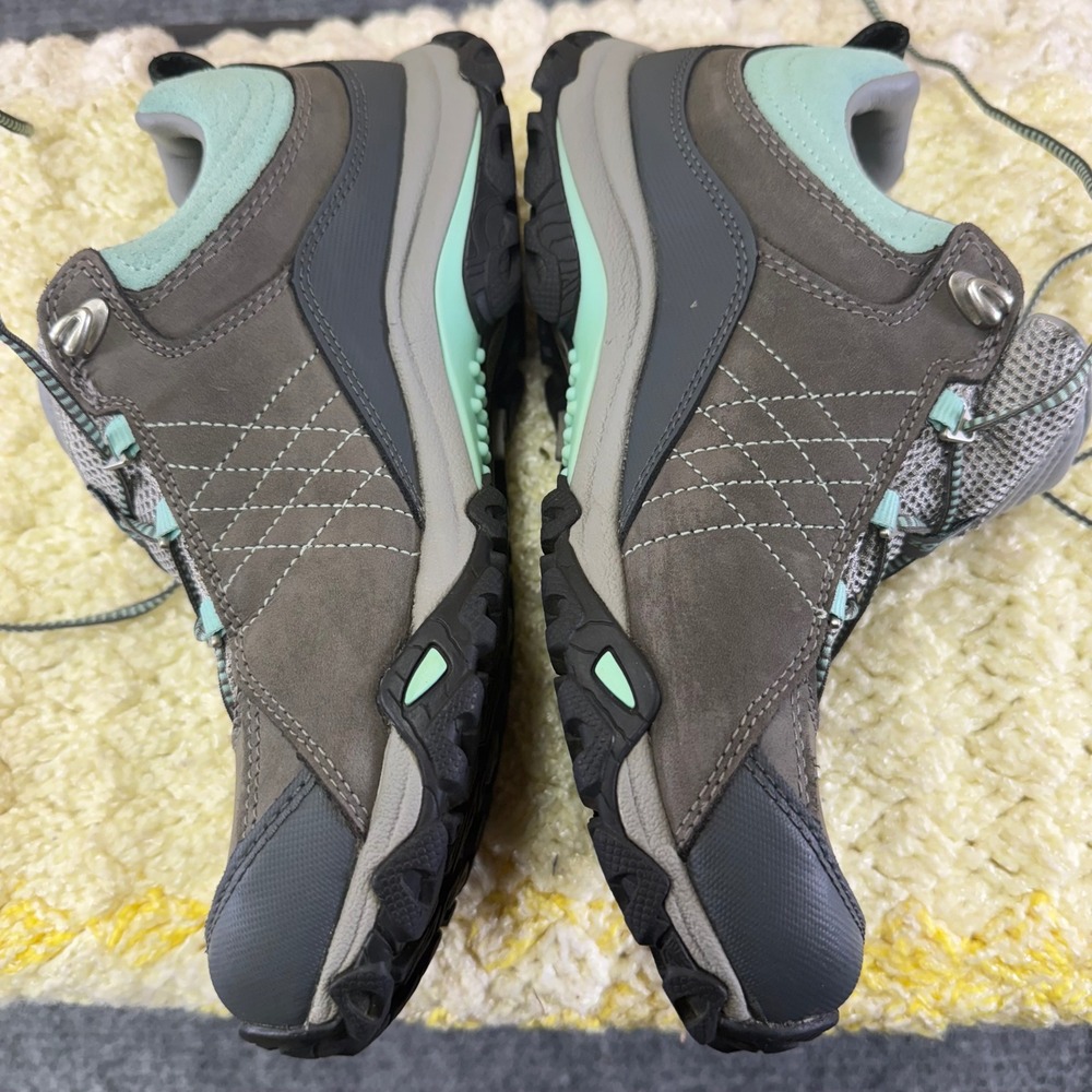 OBoz Waterproof Hiking Shoes Women's Gray Teal Lace Up Outdoor Boots women's S 8 - Picture 11 of 16